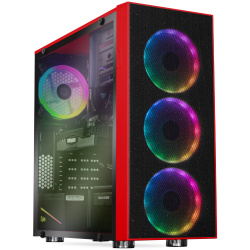 Computadora Gamer Xtreme PC Gaming CM-05403, AMD Ryzen 5 3600 3.60GHz, 16GB, 3TB + 480GB SSD, NVIDIA GeForce RTX 2060, Windows 10 Prueba, Rojo 