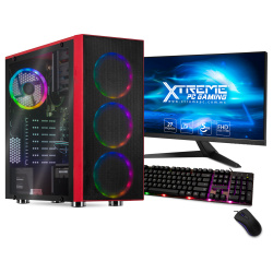 Computadora Gamer Xtreme PC Gaming CM-50361, AMD Ryzen 5 5600G 3.90GHz, 16GB, 2TB + 240GB SSD, WiFi, Windows 10 Prueba ― incluye Monitor de 27