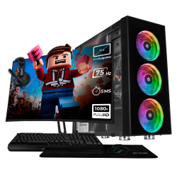 Computadora Xtreme PC Gaming Radeon Vega, AMD Ryzen 7 5700G, 16GB, 500GB SSD, Wi-Fi, Windows 10 Prueba + Teclado/Mouse/Monitor de 23.8