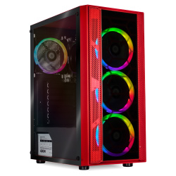 Computadora Gamer Xtreme PC Gaming CM-50097, AMD Ryzen 7 5700G 3.80GHz, 16GB, 2TB + 240GB SSD, Wi-Fi, Windows 10 Prueba, Rojo 