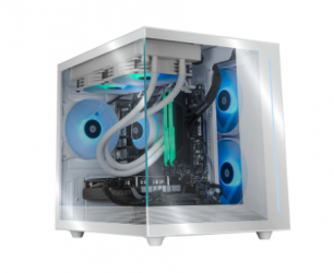Computadora Gamer Xtreme PC Gaming CM-05465, AMD Ryzen 7 5700X, NVIDIA GeForce RTX 4060, 32GB, 1TB SSD, Wi-Fi, Windows 10 Prueba ― Daños en el frente del gabinete y retiro del cristal frontal por estar quebrado. 