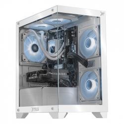 Computadora Gamer Xtreme PC Gaming Tank Perform White, AMD Ryzen 5 5500, NVIDIA GeForce RTX 5060, 32GB, 1TB SSD, Wi-Fi, Windows 11 Prueba 