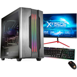 Computadora Gamer Xtreme PC Gamer CM-50159, Intel Core i7-9700KF 3.60GHz, 16GB, 480GB SSD, NVIDIA GeForce GTX 1650, Windows 10 Prueba ― Incluye Monitor de 23.8