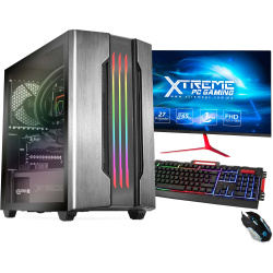 Computadora Gamer Xtreme PC Gaming CM-50161, Intel Core i9-9900KF 3.60GHz, 16GB, 3TB + 250GB SSD, NVIDIA GeForce GTX 1660, Windows 10 Prueba ― Incluye Monitor de 27