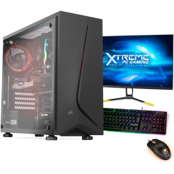 Computadora Gamer Xtreme PC Gaming CM-55006, AMD Ryzen 5 3500 3.60GHz, 16GB, 3TB + 240GB SSD, NVIDIA GeForce RTX 2060, Windows 10 Prueba — incluye Monitor de 27