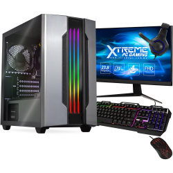 Computadora Gamer Xtreme PC Gaming CM-61016, AMD Ryzen 7 PRO 4750G 3.60GHz, 16GB, 480GB SSD, Windows 10 Prueba ― Incluye Monitor de 23.8