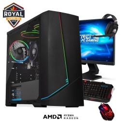Computadora Gamer Xtreme PC Gaming CM-50048, AMD Ryzen 5 3400G 3.70GHz, 8GB, 240GB SSD, Radeon Vega 11, FreeDOS - incluye Monitor, Teclado y Mouse 