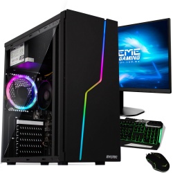 Computadora Gamer Xtreme PC Gaming CM-00388, AMD Ryzen 3 3200G 3.60GHz, 8GB, 240GB SSD, FreeDOS - incluye Monitor, Teclado y Mouse 