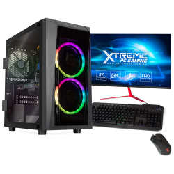 Computadora Gamer Xtreme PC Gaming CM-54116, Intel Core i5-10400F 2.90GHz, 16GB, 500GB SSD, NVIDIA GeForce GTX 1650, Windows 10 Prueba ― Incluye Monitor de 27