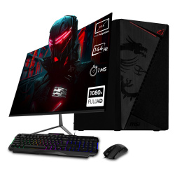 Computadora Gamer Xtreme PC Gaming XTMSIR516GB3050M, AMD Ryzen 5 5500, NVIDIA GeForce RTX 3050, 16GB, 1TB SSD, Wi-Fi, Windows 10 Prueba + Teclado/Mouse/Monitor de 23.8