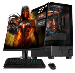 Computadora Gamer Xtreme PC Gaming CM-50381, AMD Ryzen 9 7900X, AMD Radeon RX 9070 XT, 32GB, 1TB SSD, Wi-Fi, Windows 11 Prueba + Teclado/Mouse/Monitor de 27