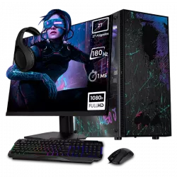 Computadora Gamer Xtreme PC Gaming CM-60084, AMD Ryzen 7 5700, AMD Radeon RX 7600, 32GB, 1TB SSD, Wi-Fi, Windows 10 Prueba + Teclado/Mouse/Monitor de 27