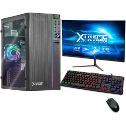 Computadora Gamer Xtreme PC Gaming CM-99917, AMD E1-6010 1.35GHz, 8GB, 240GB SSD, Adaptador WiFi, Windows 10 Prueba ― Incluye Monitor de 21.5