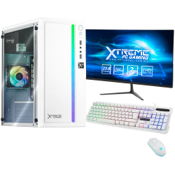 Computadora Gamer Xtreme PC Gaming CM-99915, AMD E1-6010 1.35GHz, 8GB, 240GB SSD, Adaptador WiFi, Windows 10 Prueba ― Incluye Monitor de 21.5