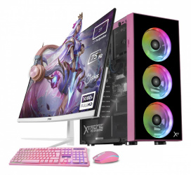 Computadora Xtreme PC Gaming XTPCI532GBHD730MDR, Intel Core i5-12400, 32GB, 1TB SSD, Wi-Fi, Windows 11 Prueba + Teclado/Mouse/Monitor de 27