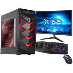 Computadora Gamer Xtreme PC Gaming CM-99904, Intel Core i5-10400 2.90GHz, 8GB, 1TB, Windows 10 Prueba  ― Incluye Monitor de 21.5”, Teclado y Mouse 