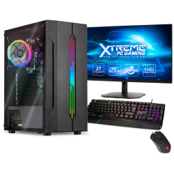 Computadora Gamer Xtreme PC Gaming CM-91062, Intel Core i7-10700 2.90GHz, 16GB, 480GB SSD, WiFi, Windows 10 Prueba ― incluye Monitor de 27