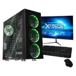 Computadora Gamer Xtreme PC Gaming CM-05408, Intel Core i7-10700 2.90GHz, 16GB, 480GB SSD, Wi-Fi, Windows 10 Prueba ― incluye Monitor de 27