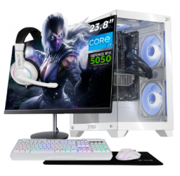 Computadora Gamer Xtreme PC Gaming CM-05859, Intel Core i7-12700F, NVIDIA GeForce RTX 5050, 32GB, 1TB SSD, Wi-Fi, Windows 11 Prueba + Teclado/Mouse/Monitor de 23.8