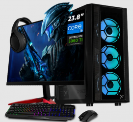 Computadora Gamer Xtreme PC Gaming CM-05846, Intel Core i9-12900F, NVIDIA GeForce RTX 5060 Ti, 32GB, 1TB SSD, Windows 11 Prueba + Teclado/Mouse/Monitor de 23.8