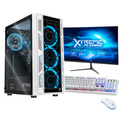 Computadora Gamer Xtreme PC Gaming CM-05419, Intel Core i9-12900 2.40GHz, 32GB, 4TB + 1TB SSD, Wi-Fi, Windows 10 Prueba, Blanco ― Incluye Monitor de 27
