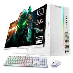Computadora Xtreme PC Gaming CM-05760, AMD Ryzen 3 3200G, 16GB, 500GB SSD, Wi-Fi, Windows 10 Prueba + Teclado/Mouse/Monitor de 23.8