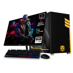 Computadora Gamer Xtreme PC Gaming CM-05497, AMD Ryzen 5 5500, NVIDIA GeForce RTX 5060, 16GB, 1TB SSD, Wi-Fi, Windows 10 Prueba + Teclado/Mouse/Monitor de 24