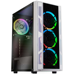 Computadora Gamer Xtreme PC Gaming CM-91043, AMD Ryzen 5 4600G 3.70GHz, 16GB, 3TB + 240GB SSD, Adaptador Wi-Fi, Windows 10 Prueba, Blanco 