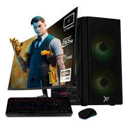 Computadora Gamer Xtreme PC Gaming CM-05741, AMD Ryzen 5 8400F, AMD Radeon RX 7600, 32GB, 1TB SSD, Wi-Fi, Windows 11 Prueba + Teclado/Mouse/Monitor de 27
