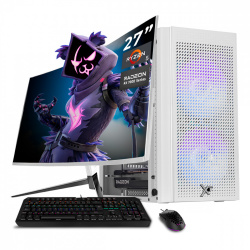 Computadora Gamer Xtreme PC Gaming CM-05740, AMD Ryzen 5 8400F, AMD Radeon RX 7600, 32GB, 1TB SSD, Wi-Fi, Windows 11 Prueba + Teclado/Mouse/Monitor de 27