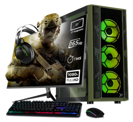 Computadora Gamer Xtreme PC Gaming XTPCR732GB5060MKDG, AMD Ryzen 7 5700, NVIDIA GeForce RTX 5060, 32GB, 1TB SSD, Wi-Fi, Windows 10 Prueba + Teclado/Mouse/Monitor de 27