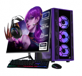 Computadora Gamer Xtreme PC Gaming CM-05836, AMD Ryzen 7 5700, NVIDIA GeForce RTX 5060, 32GB, 1TB SSD, Wi-Fi, Windows 10 Prueba + Teclado/Mouse/Monitor de 27