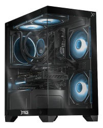 Computadora Gamer Xtreme PC Gaming CRYSTAL HIVE Black, AMD Ryzen 7 5700, AMD Radeon RX 9060 XT, 32GB, 1TB SSD, Wi-Fi, Windows 10 Prueba 