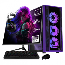 Computadora Gamer Xtreme PC Gaming CM-05826, AMD Ryzen 7 5700, AMD Radeon RX 6600, 32GB, 1TB SSD, Wi-Fi, Windows 10 Prueba + Teclado/Mouse/Monitor de 27