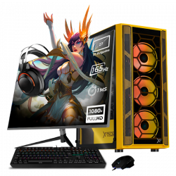 Computadora Gamer Xtreme PC Gaming CM-05827, AMD Ryzen 7 5700, AMD Radeon RX 6600, 32GB, 1TB SSD, Windows 10 Prueba + Teclado/Mouse/Monitor de 27