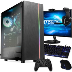 Computadora Gamer Xtreme PC Gaming CM-78046, Intel Core i3-9100F 3.60GHz, 8GB, 240GB SSD, NVIDIA GeForce GT 1030, FreeDOS — incluye Monitor de 24