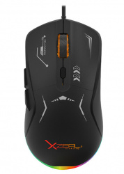 Mouse Gamer Xzeal Óptico Starter, Alámbrico, USB, 7200DPI, Negro 