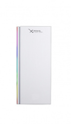 Gabinete XZEAL XZ115 con Ventana LED RGB, Midi-Tower, ATX/Micro ATX/Mini-ATX, USB 2.0/3.0, 2 Ventiladores RGB Incluidos, Blanco 
