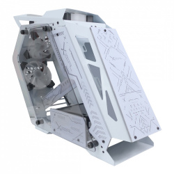 Gabinete Xzeal IR02, Midi-Tower, Micro-ATX/Mini-ITX, USB 3.0, sin Fuente, 4 Ventiladores Instalados, Blanco 