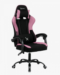 XZEAL Silla Gamer XZ20, hasta 100Kg, Negro/Rosa 