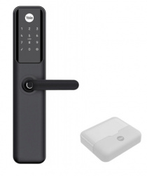 Yale Cerradura Inteligente con Teclado YDM60, 100 Huellas, Negro 