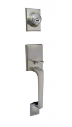 Yale Cerradura de Sobreponer EDC15NAP, Gris 