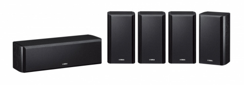 Yamaha Kit Bocinas para Sonido Envolvente NS-PA160, Alámbrico, 30/20W RMS, Negro, 5 Piezas 