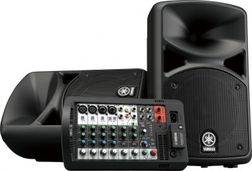 Yamaha Sistema de Audio Portátil STAGEPAS400BT, 10 Canales, 400W RMS, Bluetooth, XLR, Negro 