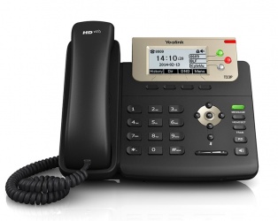 Yealink Teléfono VoIP SIP-T23P, 4 Teclas Programables, Altavoz, Negro 