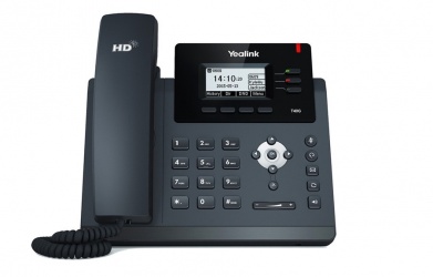 Yealink Teléfono IP con Pantalla LCD 2.3'' SIP-T40G, 3 Líneas, Altavoz, Negro 