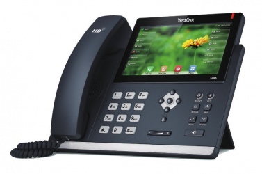 Yealink Teléfono IP con Pantalla LCD 7'' SIP-T48S 16 Líneas, Negro 