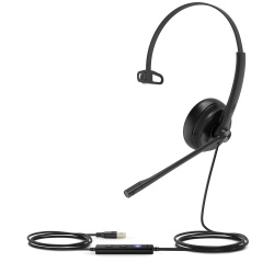 Yealink Monoaural UH34 Mono Teams, Alámbrico, 2.1 Metros, USB-A, Negro 