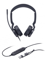 Yealink Audífonos UH44 Dual, Alámbrico, USB-A/USB-C 