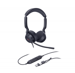 Yealink Audífonos UH44, Alámbrico, USB-A/USB-C 